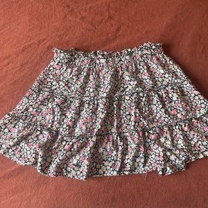Paper bag waist skirt